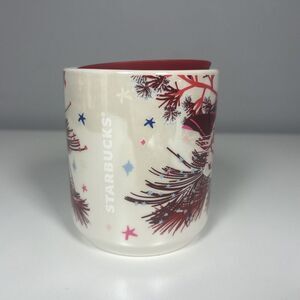 Starbucks Holiday 2023 Ceramic Double Walled 8oz Tumbler Coffee Roses Pinecones